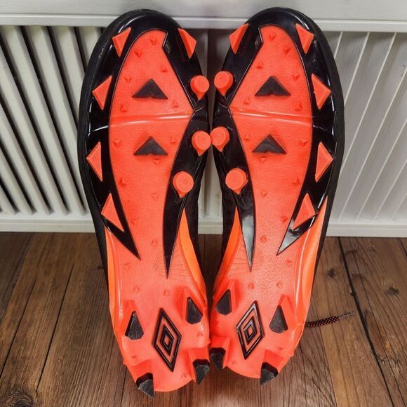 Umbro Men's Sz 13 Club 3.0 FG/MG Soccer Cleats Black Orange Athletic Field Boots - Picture 7 of 10